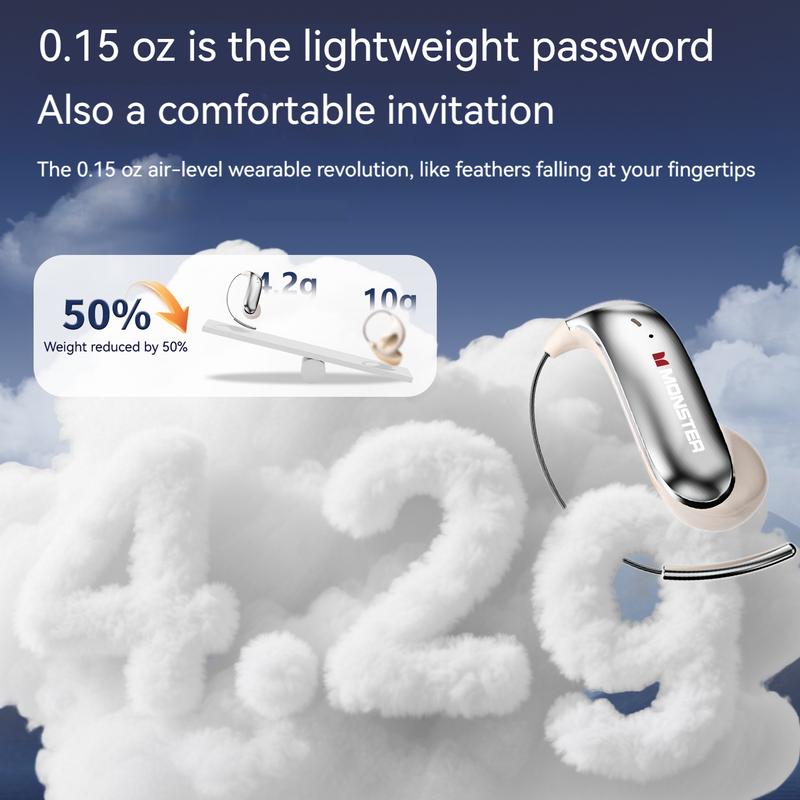 Titanium ear hook Bluetooth headphones