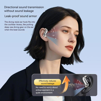 Titanium ear hook Bluetooth headphones
