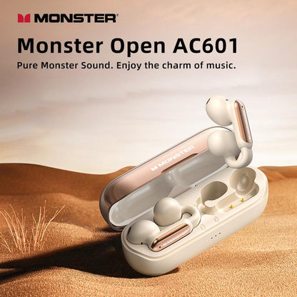 Clip-on open wireless earphones