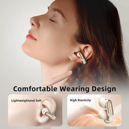 Clip-on open wireless earphones