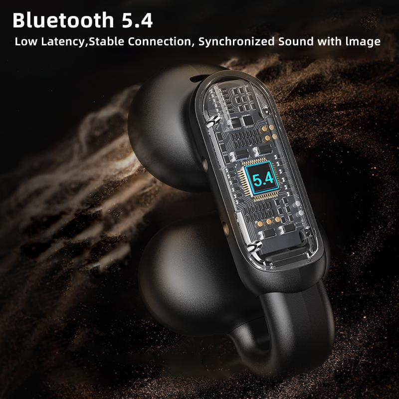 Clip-on open wireless earphones