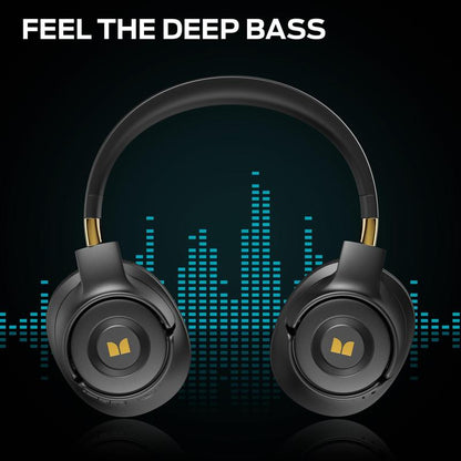 Over-ear Bluetooth headphones with built-in noise cancellation