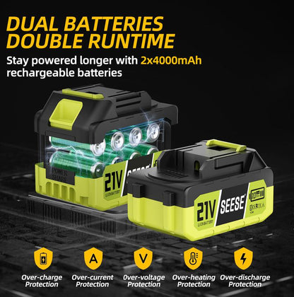 A 2-in-1 mini chainsaw