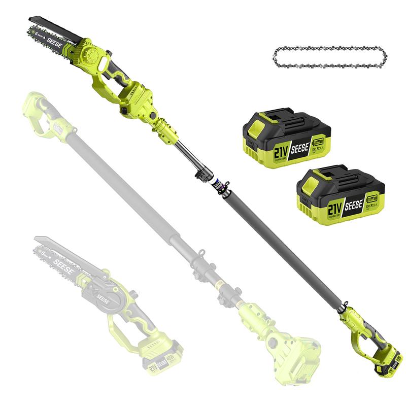 A 2-in-1 mini chainsaw